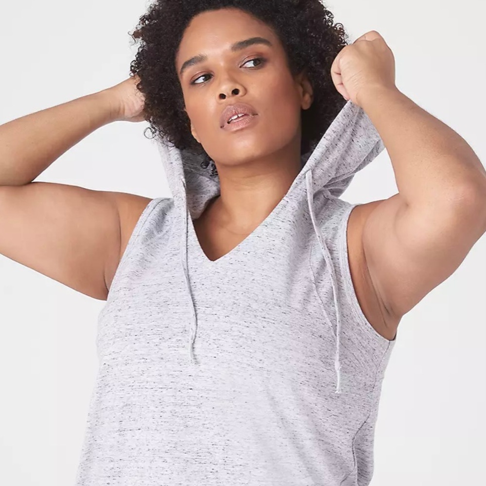 LIVI V-Neck Hooded Tank